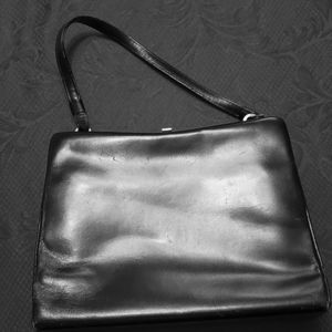 Bagcraft of London Vintage Black Pocketbook 1960s